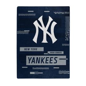 YANKEES OFFICIAL MLB "Digitize" Raschel Throw Blanket; 60" x 80"